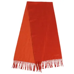 ❤お得なお品❤クリーニング済み カシミヤウールマフラー レッド エルメス ❤お得なお品❤クリーニング済み カシミヤマフラー レッドxオレンジ