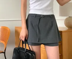 (工場在庫整理/新品)ストライプ キュロット