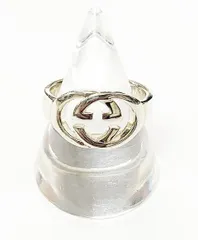 グッチ GUCCI G ダブル リング シルバー 16号 指輪 【ブランド古着ベクトル】【中古】☆AA★ ▲■ 250801