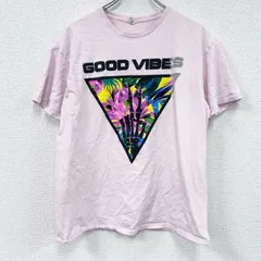 古着 used　DELTA　PRO WEIGHT　半袖プリントTシャツ　ピンク　Lサイズ