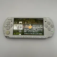 PSP 3000 本体 パールホワイト バッテリー メモリーカード付き 動作確認済み 難あり  [中古]