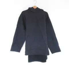 美品 adidas Orginals アディダスオリジナルス アシンメトリーヘム プルオーバー スウェット パーカー M ブラック レディース 古着 中古 USED