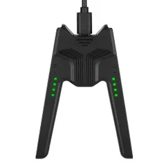 L’QECTEDJoy-Con用充電グリッププレイしながら充電可能V字型ジョイコン充電グリップ充電スタンド超軽量持ち運びに便利充電指示LED付(ブラック)