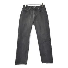 90年代 USA製 Levi's リーバイス 505 デニムパンツ オレンジタブ ブラック(メンズ W34 L30)中古 古着 V8947