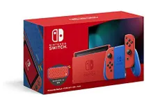 【中古】Nintendo Switch マリオレッド×ブルー セット
