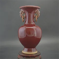 宋鈞窯红釉石榴尊　石榴花瓶 ザクロ　陶芸　骨董品　古美術品 宋鈞窯石榴尊 石榴花瓶 ザクロ 陶芸 骨董品 古美術品 宋鈞窯石榴尊