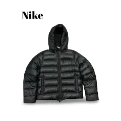 (55)ナイキ クロップド 軽量 フード ダウン