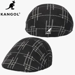 新品 KANGOL カンゴール 正規品 ハンチング 帽子 ハンチング帽 ベレー ベレー帽 タータンチェック  チェック カンガルー ロゴ 刺繍 メンズ レディース ユニセックス 黒 ブラック