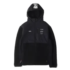 F.C.Real Bristol エフシーレアルブリストル ブルゾン ブラック 黒 サイズ:XL | ボアフリース フーデッド フルジップ ブルゾン (POLARTEC FLEECE HYBRID BLOUSON) | アウター ジャケット【メンズ】【中古】