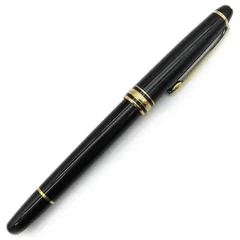 モンブラン Montblanc ボールペン マイスターシュテュック ゴールドコーティング クラシック GP プレシャスレジン ブラック×ゴールド ゴールド金具 インク切れ 黒  【ケース】【中古】