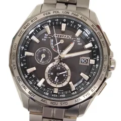 【ジャンク品】CITIZEN シチズン H820-T023070 アテッサ エコドライブ ソーラー電波 メンズ 腕時計 正規品 / C473