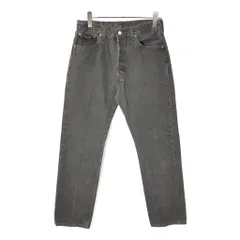 90年代 USA製 Levi's リーバイス 501 デニムパンツ ブラック(メンズ W33 L32)中古 古着 V8955