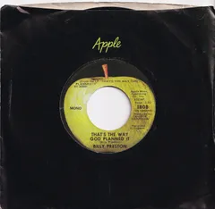 Billy Preston That's The Way God Planned It / What About You? Apple US 1808 213385 SOUL ソウル レコード 7インチ 45