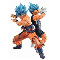 [중고] [매우 좋은] 이치 반 쿠지 드래곤 볼 VS 옴니버스 슈퍼 A 상 슈퍼 사이어인 갓 슈퍼 사이어인 손오공 & 슈퍼 사이어인 갓 슈퍼 사이어인 베지터 피규어