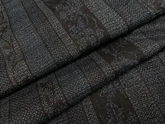 平和屋着物●本場結城紬　重要無形文化財　花間道　正絹　逸品　AABE6952ph