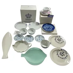 新品　希少❤︎ ロイヤルコペンハーゲン　フラワーシルエット　食器セット 新品 希少❤︎ ロイヤルコペンハーゲン フラワーシルエット 食器セット