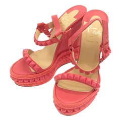 Christian Louboutin クリスチャンルブタン Cataclou カタクロウ ウェッジソールサンダル  ピンク 37