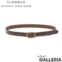 SLOW ベルト メンズ レディース スロウ ハービー カジュアル バックル レザーベルト レザー 革 本革 牛革 細め ブランド おしゃれ 革小物 プレーンベルト 日本製 herbie 20mm plain belt HS70J
