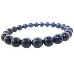 ★ラピスラズリブレスレット【ＡＡＡ８ｍｍ珠】※内径サイズ：約１４〜１８ｃｍ選択可能 青金石 瑠璃 Lapislazuli  ９月誕生石 １２月誕生石 パワーストーン 天然石 ブレスレット 金運祈願 幸運祈願 願い事祈願 成功運祈願 仕事運祈願 邪気祓い祈願