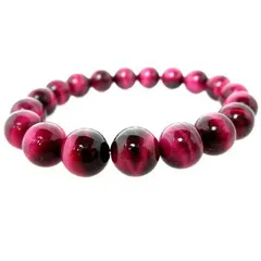 ★ピンクタイガーアイブレスレット２個セット【高級１０ｍｍ珠】 （桃虎目石、Pink Tiger's eye） パワーストーン ブレスレット 天然石 ブレスレット 金運祈願 ブレスレット 商売運祈願 恋愛運祈願 結婚運祈願