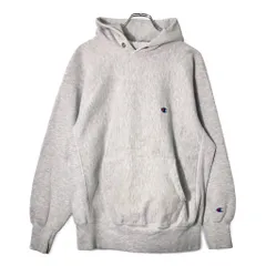 90年代 USA製 Champion チャンピオン REVERSE WEAVE リバースウィーブ スウェットパーカー グレー(メンズ X-LARGE)中古 古着 V8971
