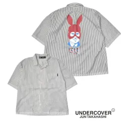 GU X アンダーカバー ストライプ 半袖シャツ シャツ XL