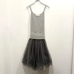 新品未使用 snidel ワンピース チュール キャミソール ニット アンゴラ グレー【送料込み】