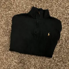 S ポロラルフローレン 新モデル ハーフジップアップ コットン ニット