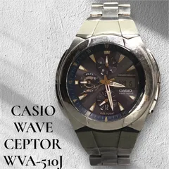 CASIO カシオ WAVE CEPTOR ウェーブセプター  WVA-510J メンズ腕時計 アナログ デジタル アナデジ バックライト タフ ソーラー 充電 電波時計  クォーツ 稼働品