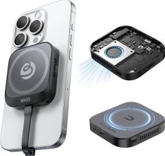 Ulanzi MA55 M.2 SSD外付けケース SSDケース MagSafe対応 2TB 内蔵冷却ファン搭載 マグネット式 USB3.2Gen2 読出最大1050MB/秒 USB-Cケーブル付属 コンパクトで持ち運びやすい