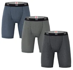 [ビー・ブイ・ディ] ボクサーブリーフ 前あき ロングボクサー 3枚組 アソートセット 吸水速乾 ゆったり設計 オールシーズン RT306S-3P メンズ