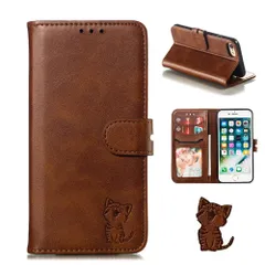 iPhone SE 第2世代 第3世代 (SE2 SE3) iPhonese2 iPhonese3 iPhone 8 iPhone7 iPhone6 iPhone6s 通用ケース手帳型 スマイル 笑顔猫ちゃん スマホケース iPhone SE 2022 202