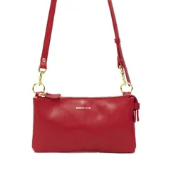 バルドロゼ バッグ BARDOT ROSE ショルダーバッグ ポシェット 2層 ディアーナ 斜めがけバッグ ミニショルダーバッグ 革 レディース レガロ BR-6641 レッド