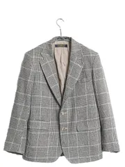 【お得なクーポン配布中!】 80s USA製 ブルックスブラザーズ テーラード ジャケット キッズ L メンズ XS 程 古着 ヴィンテージ ブレザー ウール チェック マルチカラー