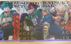 (택배は元払い 4 )僕のヒーローアカデミア ヒロアカ 最强ジャンプ カプセルトイ 付録 クリアファイル 3 種 まとめ