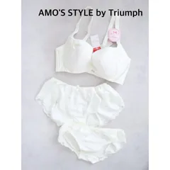 【新品】 AMO'S STYLE by Triumph　アモスタイルバイトリンプ　ブラジャー＆ショーツ2枚　3Pセット　E70/L    送料込み　6461313