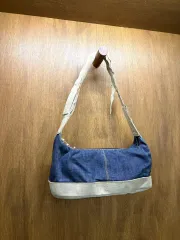 ミュウミュウ デニム スウェード ショルダーバッグ