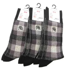 ユニクロ UNIQLO 24AW ×JWANDERSON ヒートテックデオドラントソックス 靴下 まとめ 3点セット 25-27cm チェック ロゴ 黒 ブラック 白 ホワイト /GV