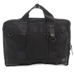 ポーター PORTER ヒート 3WAY ブリーフケース リュックサック ロゴ 黒 ブラック /AE