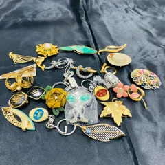 A【まとめ売り】ブローチ アクセサリー メッキ