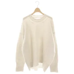 ギャルリーヴィー GALERIE VIE トゥモローランド ファインウール クルーネックプルオーバー ニット セーター 長袖 M ライトベージュ /NR ■OS