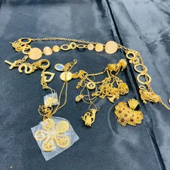 A【まとめ売り】金メッキ ネックレス アクセサリー ゴールド