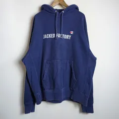 Champion チャンピオン REVERSE WEAVE リバースウィーブ 青単 復刻 スウェット パーカー トレーナー プルオーバー 紺 XL 407P★4