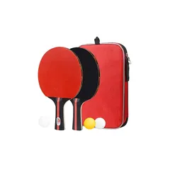 ポータブル 卓球 ラケット ポータブル 卓球セット ラケット2本 ピンポン球3個 収納袋付き 手軽 どこでも 卓球用品 卓球ラケット 卓球ボール