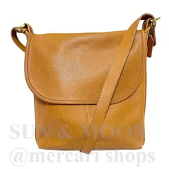 COACH オールドコーチ レザー ショルダーバッグ ブラウン ビンテージ アメリカ製 OJ12-2