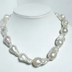 オイスターパール淡水パール美品オイスターパールネックレスNO25-2506