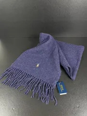 新品 ポロ ラルフローレン ラムウール100% マフラー イタリア 製造