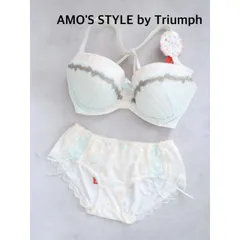 【新品】 AMO'S STYLE by Triumph　アモスタイルバイトリンプ　夢みるブラ ブラジャー＆ショーツ　2Pセット  F65/L    送料込み　6461315