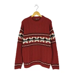 クイックシルバー Quiksilver アクリルウール ノルディック クルーネックニット メンズ import：L のサムネイル