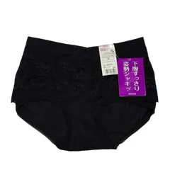 【タグ付き未使用品】 ATSUGI アツギ 骨盤メイク 補整ショーツ ガードル 下腹すっきり 姿勢シャキッ ブラック M 着圧 骨盤サポート